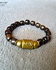 bransoletki drewniane Bransoletka boho z drewna aloesowego i mosiądzu znakomity prezent unisex 6