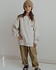 spodnie dla chłopców Baggy sztruksowe oversize olive 3