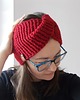 czapki damskie Opaska damska Red Twist 3