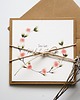 kartki scrapbooking Kartka na ślub rustykalna Wianek z różowych kwiatów 3