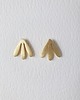 kolczyki z mosiądzu Kolczyki GARDEN OF EDEN  mini, mosiądz, liście złote 1