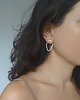 kolczyki pozłacane Kolczyki DOUBLE RINGS, srebro 925 pokryte 24K złotem 3