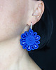 kolczyki soutache Kobaltowe kwiaty- kolczyki sutasz 1