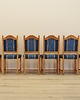 krzesła Komplet sześciu krzeseł dębowych, duński design, lata 60, Henning Kj 2