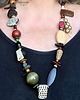 korale Niezwykły naszyjnik w stylu ETNO i cudnych kolorach jesieni UNIKAT handmade 2