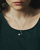wisiory PEARL / glossy silver necklace with white pearl 7