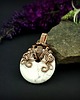 wisiory Wisiorek z howlitem  wire wrapping 7
