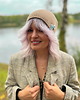 czapki damskie Luźna czapka z bawełny logo kolorowe "Beżowa" 2