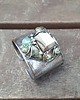 bransoletki wire wrapping Zielenie i szarości - bransoletka regulowana 3