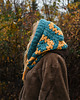 czapki damskie Balaclava alpaka handmade, ręcznie szydełkowana zimowa kominiarka 1