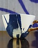 filiżanki Duża porcelanowa filiżanka ze złotym uchem 1