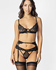 majtki damskie Ozdobne stringi Black Rose 2