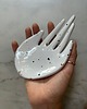 pojemniki na biżuterię Ceramiczna Łapka Handmade na Pierścionki w Czarno Złote Ciapki 4