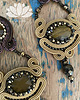 kolczyki soutache tygrysie oko - kolczyki sutasz 1