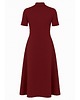 sukienki midi damskie Sukienka burgund YY300050 2
