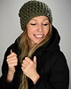 czapki damskie Czapka Mono 25 - KHAKI 1
