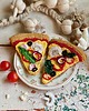 zabawki - inne Szydełkowy kawałek pizzy z serem i dodatkami 5