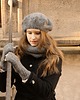 tuby i kominy Cienki szary szalik typu komin z wełny alpaki unisex 3