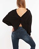 bluza bez kaptura damska LOOP bluza black 3