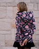 bluza z kapturem damska Bluza damska w kwiaty z dużym kapturem 2