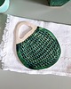 deski do krojenia i tace Podstawka ceramiczna zielona 5