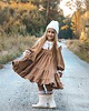 sukienki dla dziewczynki Sukienka Dresowa Beżowa Dress 1