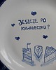 patery i talerze Talerz ceramiczny na ciasto "Jeszcze po kawałeczku?" 1