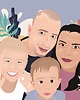 plakaty Ilustracja, portret ślubny, dla par, rodzinny 1