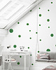 naklejki ścienne do pokoju dziecka Tapeta dziecięca Zielone Kropki ( Painted Dots ) 3