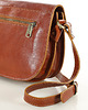 torby na ramię Skórzana torebka saddle bag półksiężyc sztywna skóra - brąz camel 4