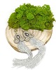 kolczyki soutache Szaro-żółte kolczyki sutasz - kolekcja Drop 5
