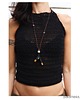 topy damskie Czarny top boho   handmade 3