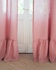 zasłony Zasłona medium z FALBANKĄ DUSTY PINK 2