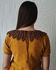 Akcesoria pozostałe Elegancki szydełkowy kołnierzyk, modny kołnierz w kolorze brązowym 4