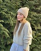 czapki damskie Wełniana czapka 100% wełna handmade ręcznie robiona 1