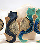 magnesy Ceramiczne koty bliźniaki - magnes na lodówkę 7