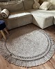 dywany Dywan Boho z frędzlami Ręcznie robiony dywan bawełniany 110 cm 3