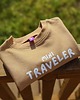 bluzy dla dziewczynki Bluza dziecięca MINI TRAVELER - kawowa 4