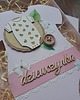 kartki scrapbooking Kartka na baby shower dziewczynki (w pudełku) 1
