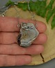 naszyjniki - inne Naszyjnik Talizman róża chalcedonowa 1 wire wrapping chalcedon 3
