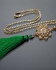 wisiory Boho /green rosette/ -  naszyjnik 3