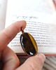 wisiory Tygrysie oko miedziany wisiorek handmade - talizman odwagi i ochrony 1