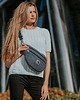 saszetka nerka Nerka XL z grubej plecionki melanż z recyklingu "granat" 2
