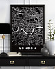 plakaty Mapa Londyn black -plakat różne formaty 4