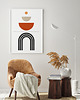 plakaty Plakat Geometria black red 2