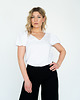 topy damskie Top Puff  White 1