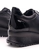 sneakersy damskie Sneakersy skórzane    (6754) 2