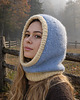 czapki damskie Balaclava Alpaka & Merino, baby blue & butter yellow 2