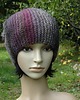 czapki damskie czekolada malinowa / czapka beanie 1