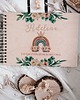 niemowlak - inne BOHO TĘCZA album dla dziewczynki, prezent na chrzest, narodziny, baby shower 5